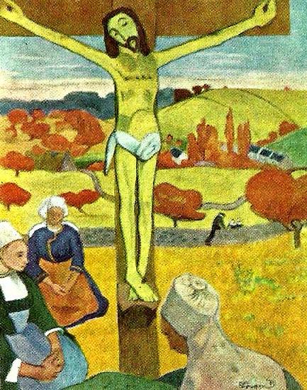 Paul Gauguin den gule kristus oil painting image